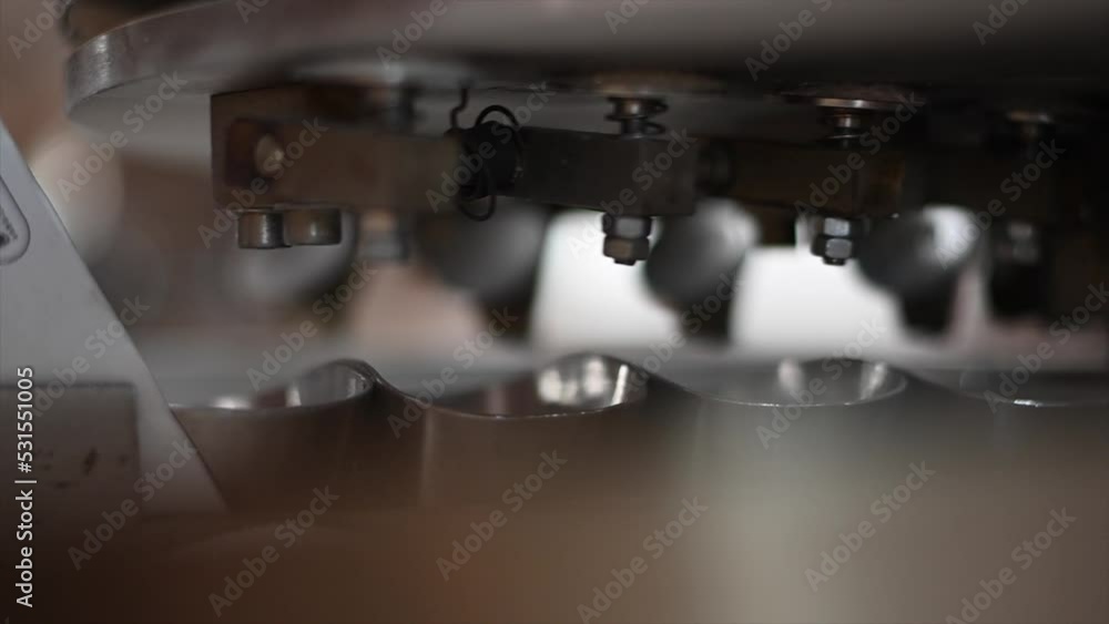 close-up with focus selection sugar packing machine 2 close-up with focus selection sugar packing machine 2