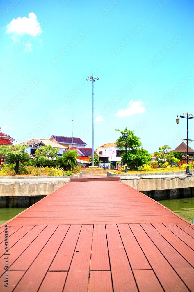 Naklejka premium street in the park