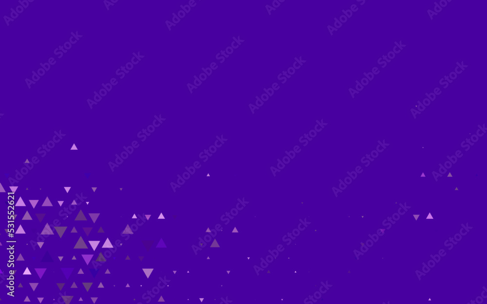 Light Purple vector template with crystals, triangles. Light Purple vector template with crystals, triangles.