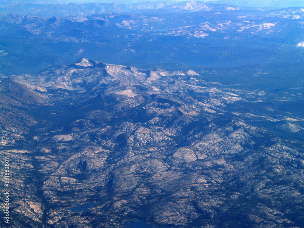 Aerial Image Of Mountains With Lots Of Exposed Rocks