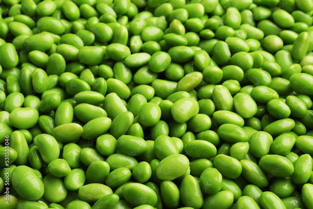 Many edamames as background, closeup. Soy beans Many edamames as background, closeup. Soy beans