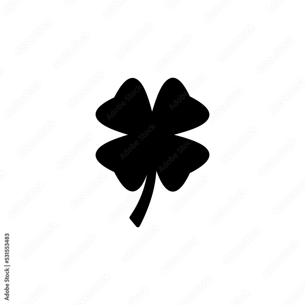 Clover icon vector for web and mobile app. clover sign and symbol. four leaf clover icon. Clover icon vector for web and mobile app. clover sign and symbol. four leaf clover icon.