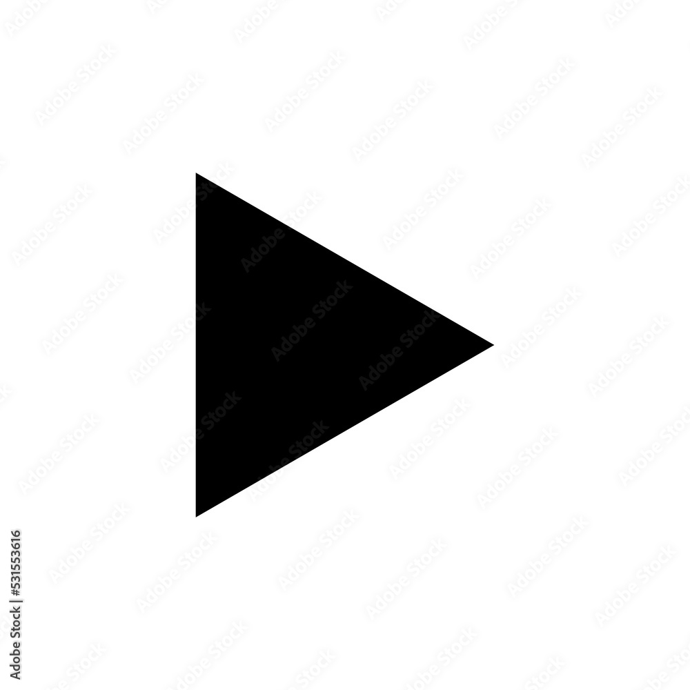 Play Icon vector for web and mobile app. Play button sign and symbol Play Icon vector for web and mobile app. Play button sign and symbol