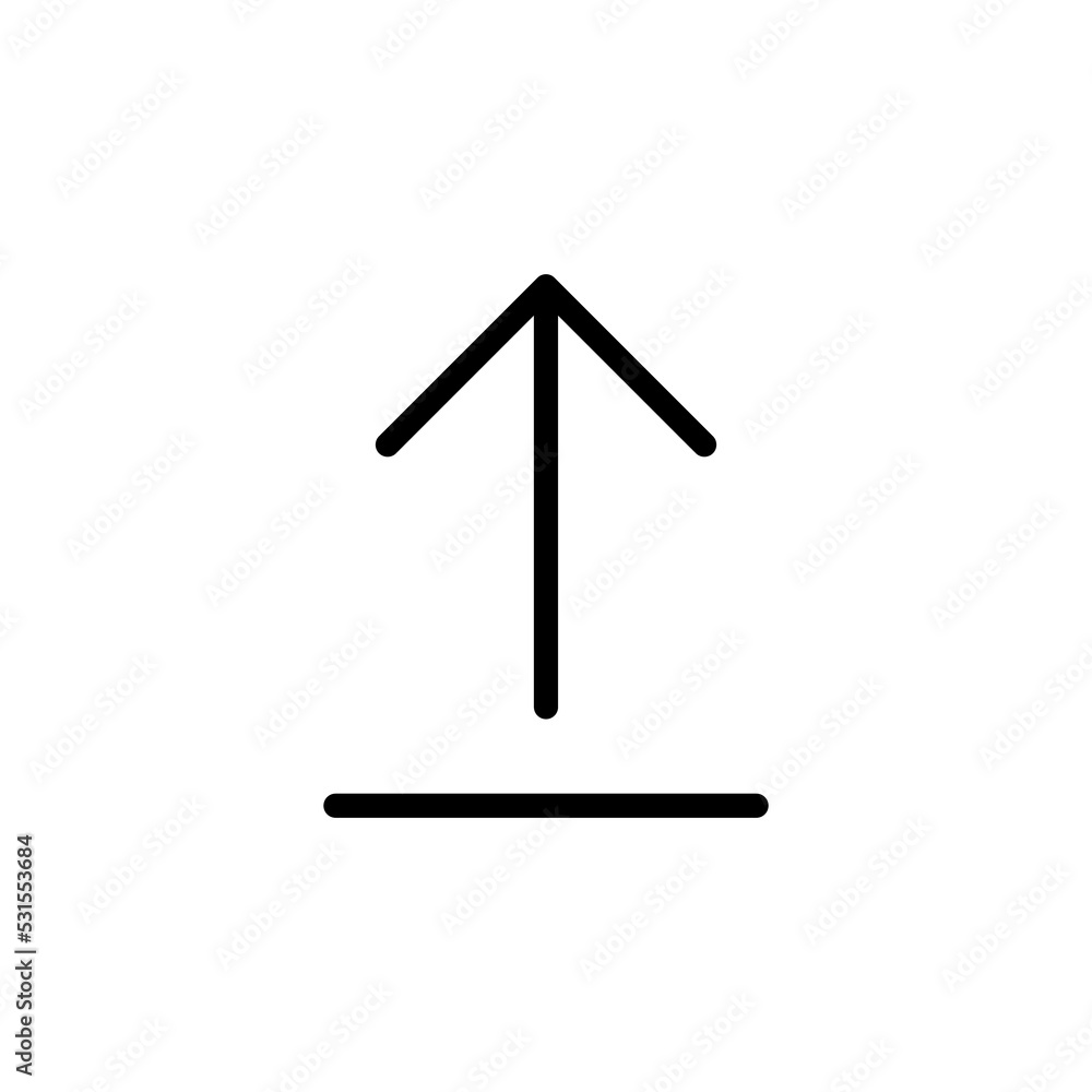 Upload icon vector for web and mobile app. load data sign and symbol Upload icon vector for web and mobile app. load data sign and symbol