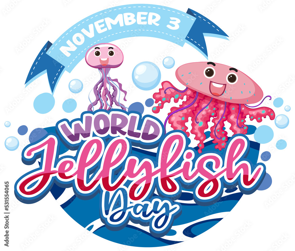 Cute Jellyfish Logo Concept Cute Jellyfish Logo Concept