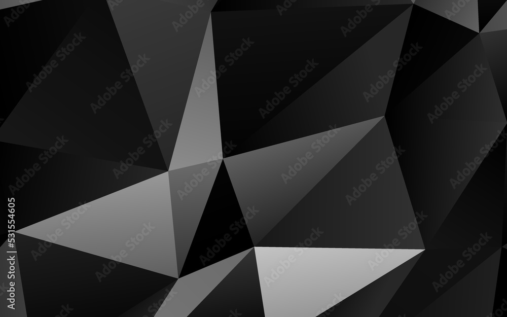 Dark Silver, Gray vector abstract mosaic backdrop. Dark Silver, Gray vector abstract mosaic backdrop.