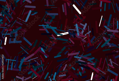 Dark red vector template with repeated sticks.