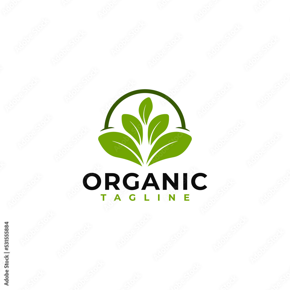 Green leaf logo vector illustration template design, plant, ecology logo vector design inspiration Green leaf logo vector illustration template design, plant, ecology logo vector design inspiration