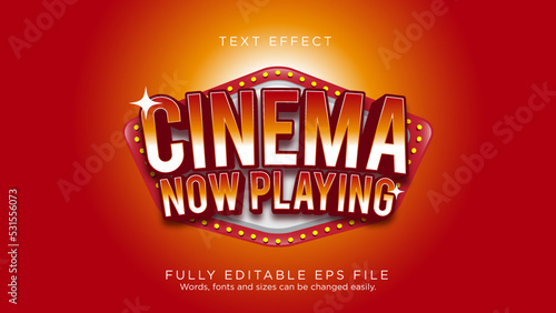 Movie Poster Cinema Text Effect Font Type