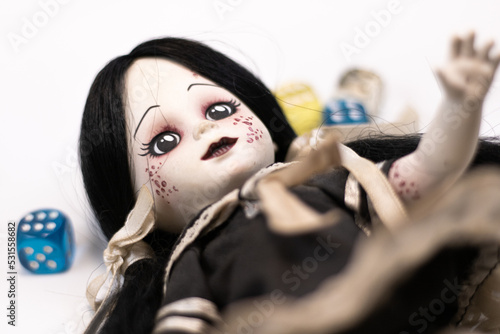 Living Dead Doll and Dices