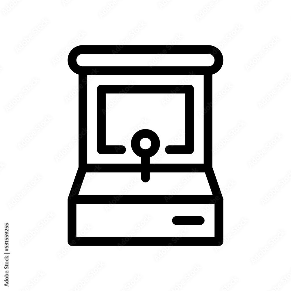 arcade game line icon illustration vector graphic arcade game line icon illustration vector graphic