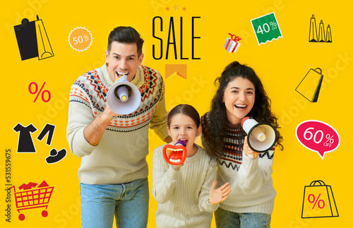 Poster for clothes sale wit...