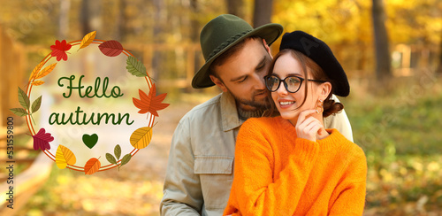 Young couple in beautiful a...