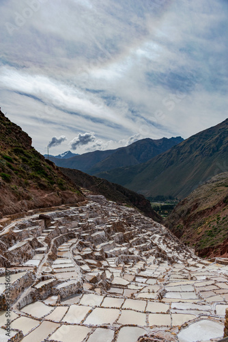 Maras salt mines, salt ponds, near curzo, peru