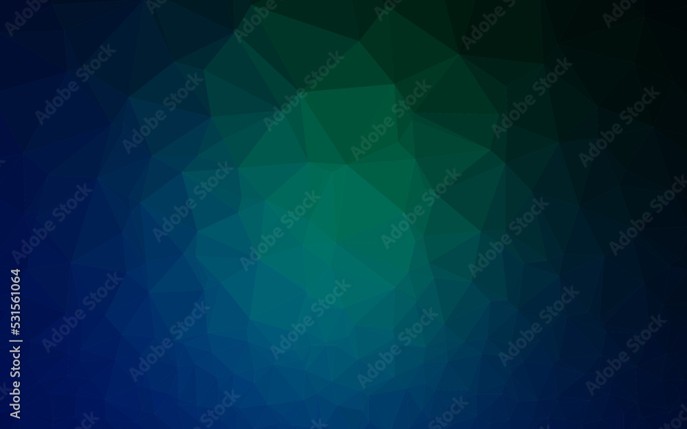 Dark Blue, Green vector triangle mosaic template. Dark Blue, Green vector triangle mosaic template.