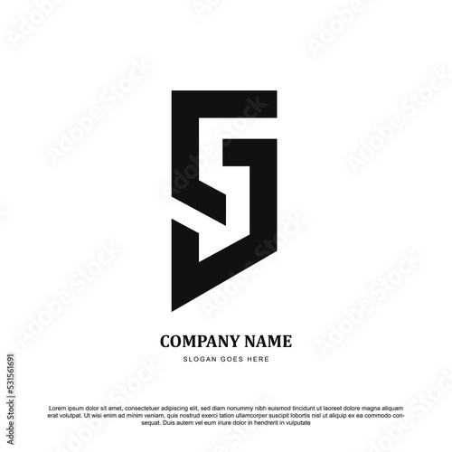 letter S and G monogram in incredibly luxury and classy style