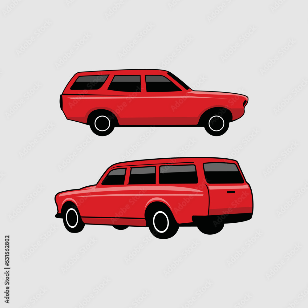 red car car vector illustration of a car