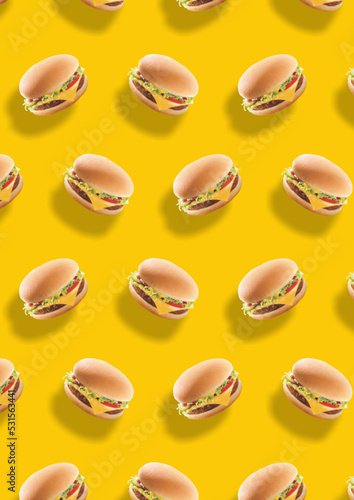 Burger Pattern background food