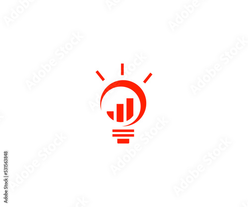 idea financial advisor logo Vector Template Abstract Monogram Symbol