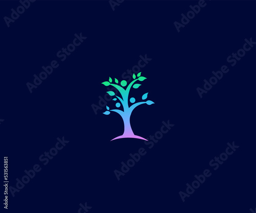 financial advisor logo Vector Template Abstract Monogram Symbol