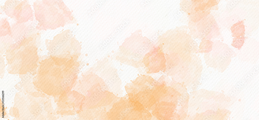 Fototapeta premium Abstract pastel color watercolor for background. Colorful watercolor design background texture. Puffy clouds in bright rainbow colors of pink blue yellow orange and purple 