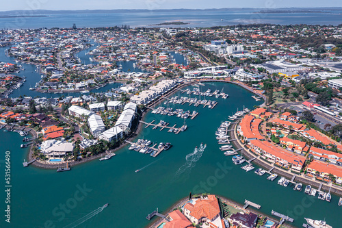 aerial view of the city