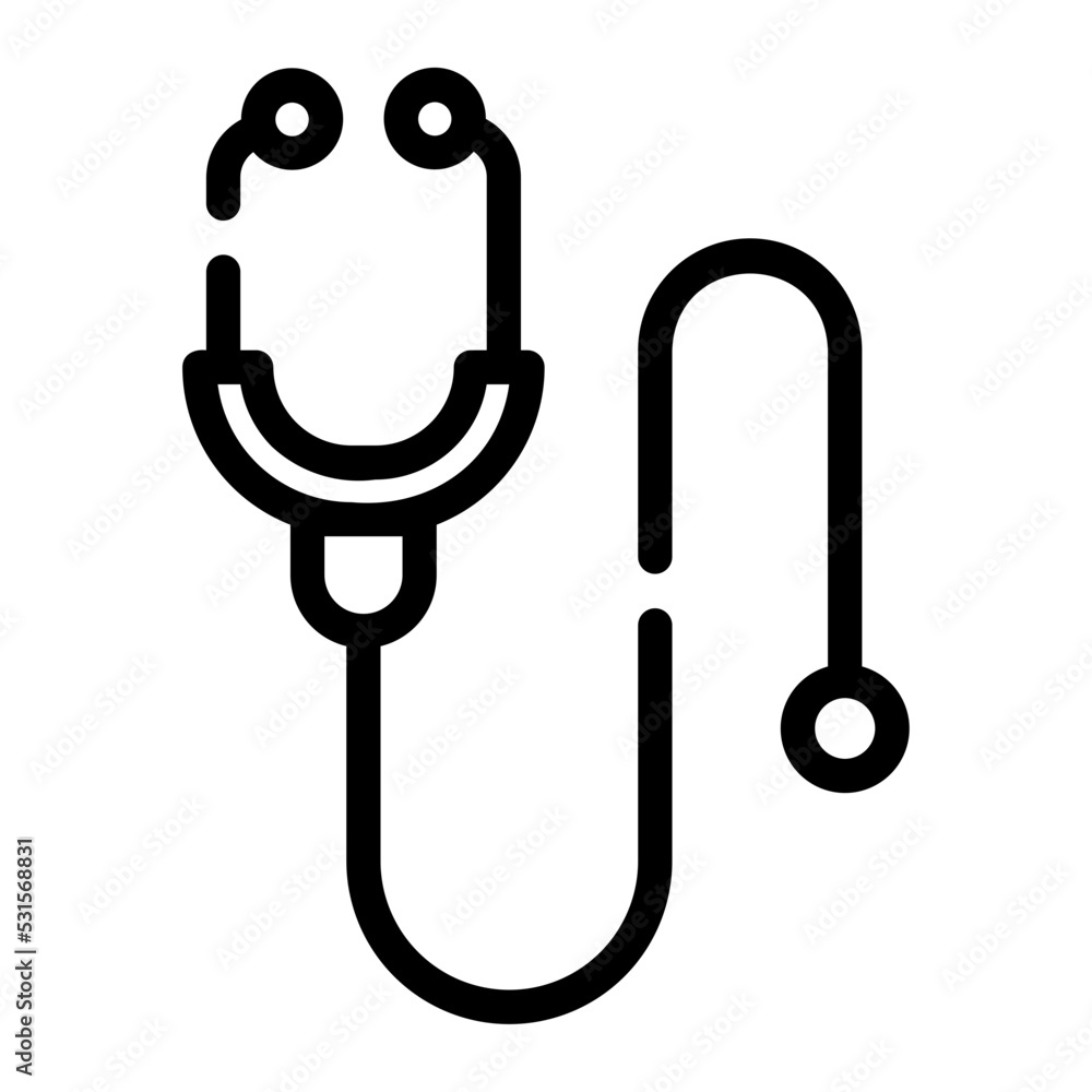 stethoscope line icon stethoscope line icon