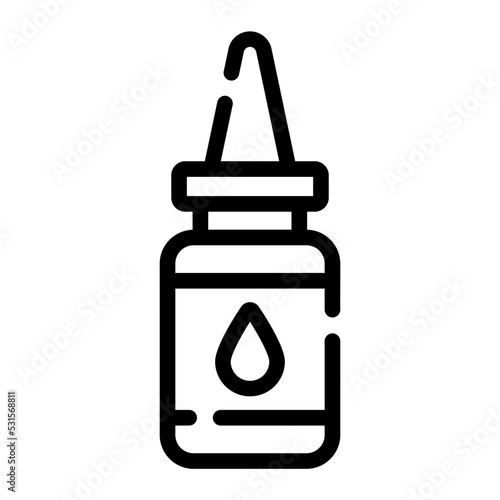eye drops line icon