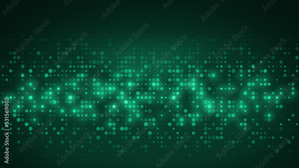 custom made wallpaper toronto digitalAbstract dot green pattern gradient texture technology background.