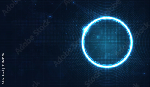 network digital hologram and internet Wi-fi connection and internet of things with modern city skyline. Smart city and communication network concept. High speed, broadband telecommunication. vector