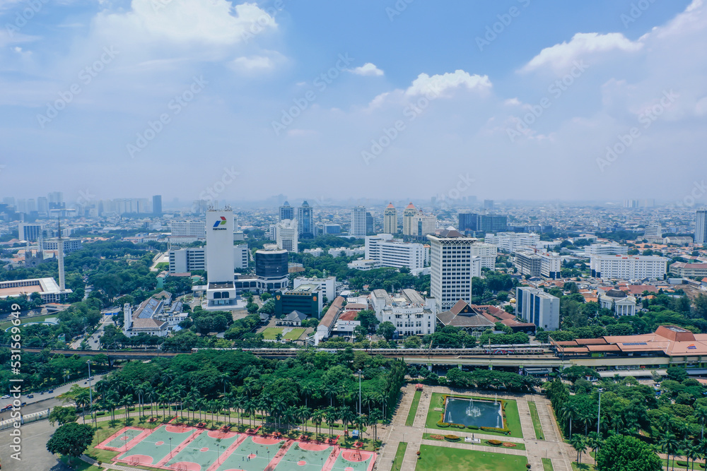 Fototapeta premium view of the city
