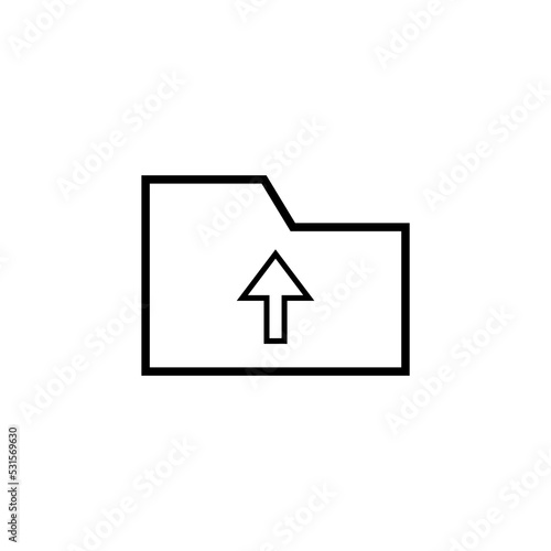 Graphic flat file upload icon for your design and website