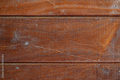 Plank wood table floor with natural pattern texture background.