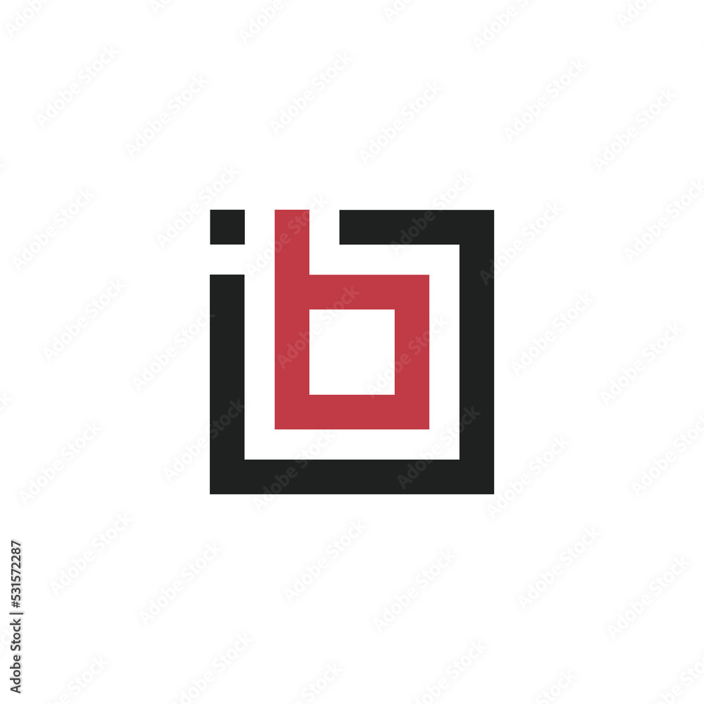 IB monogram logo vector design IB monogram logo vector design