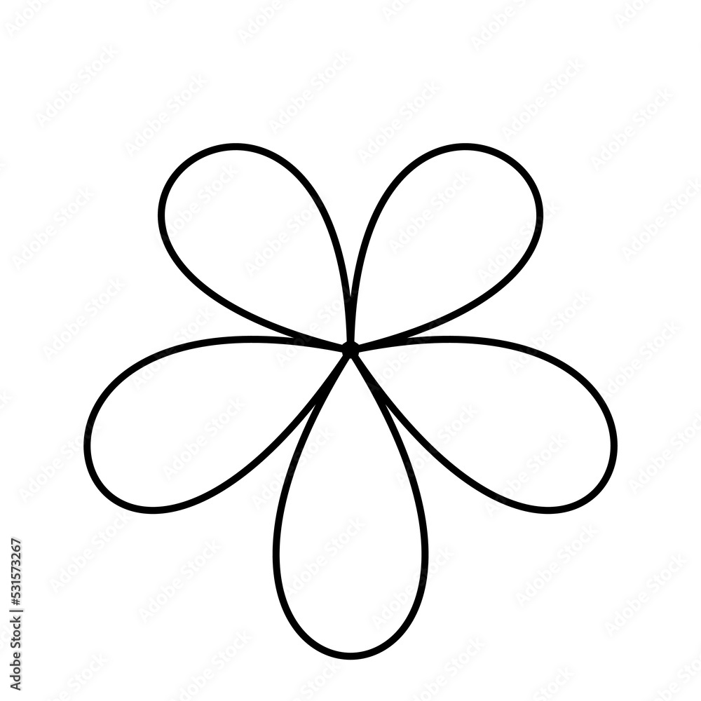 Graphic flat flower icon for your design and website Graphic flat flower icon for your design and website
