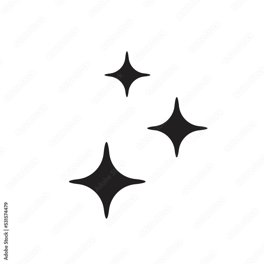 simple stars sparkle icon vector illustration simple stars sparkle icon vector illustration