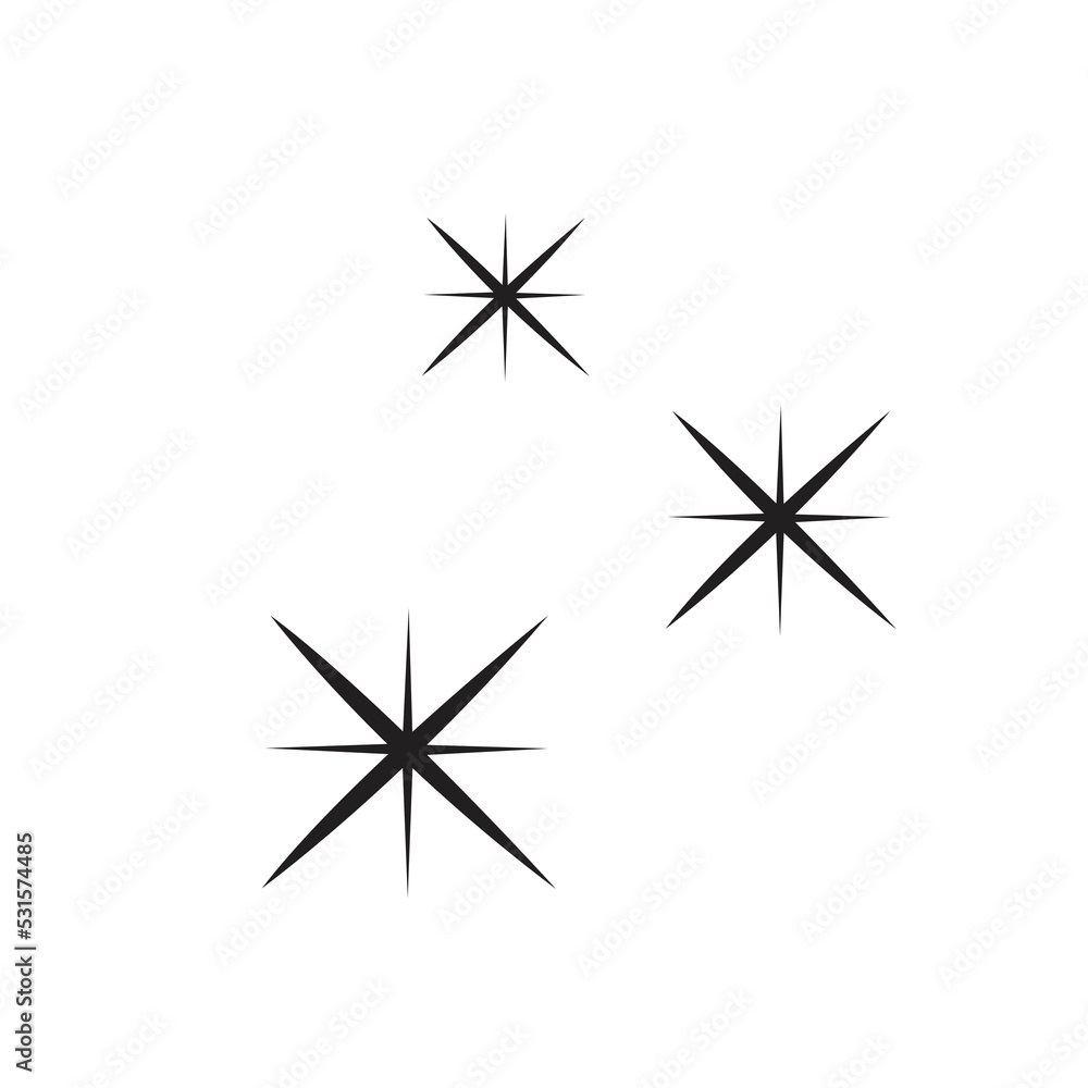 simple stars sparkle icon vector illustration simple stars sparkle icon vector illustration