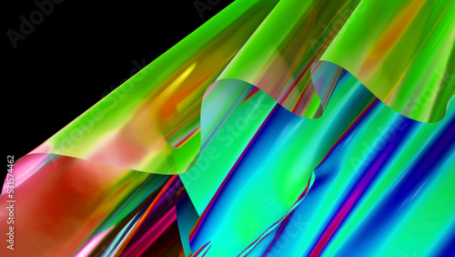 3d rendering, Abstract gradient holographic iridescent background, Wallpaper, Display, Screen, Monitor