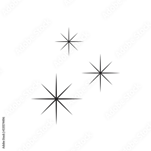 simple stars sparkle icon vector illustration © santima.studio (02)