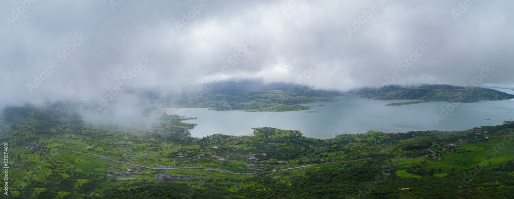 misty morning in the mountains
