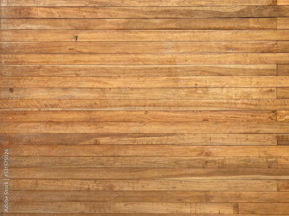 Fototapeta premium Horizontal pattern wood wall surface.