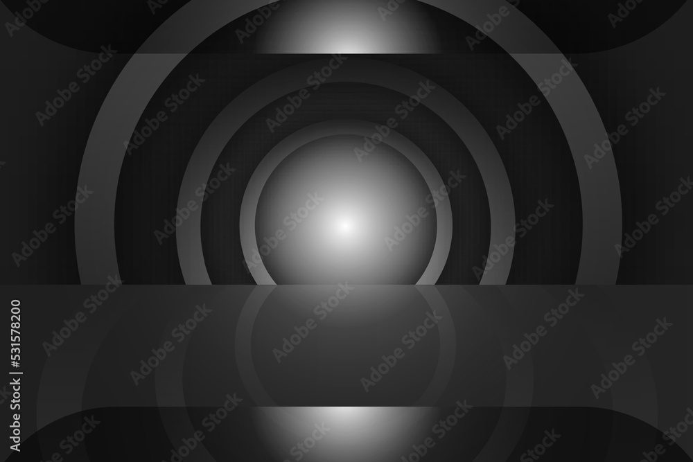 Obraz premium abstract tunnel black background illustration 