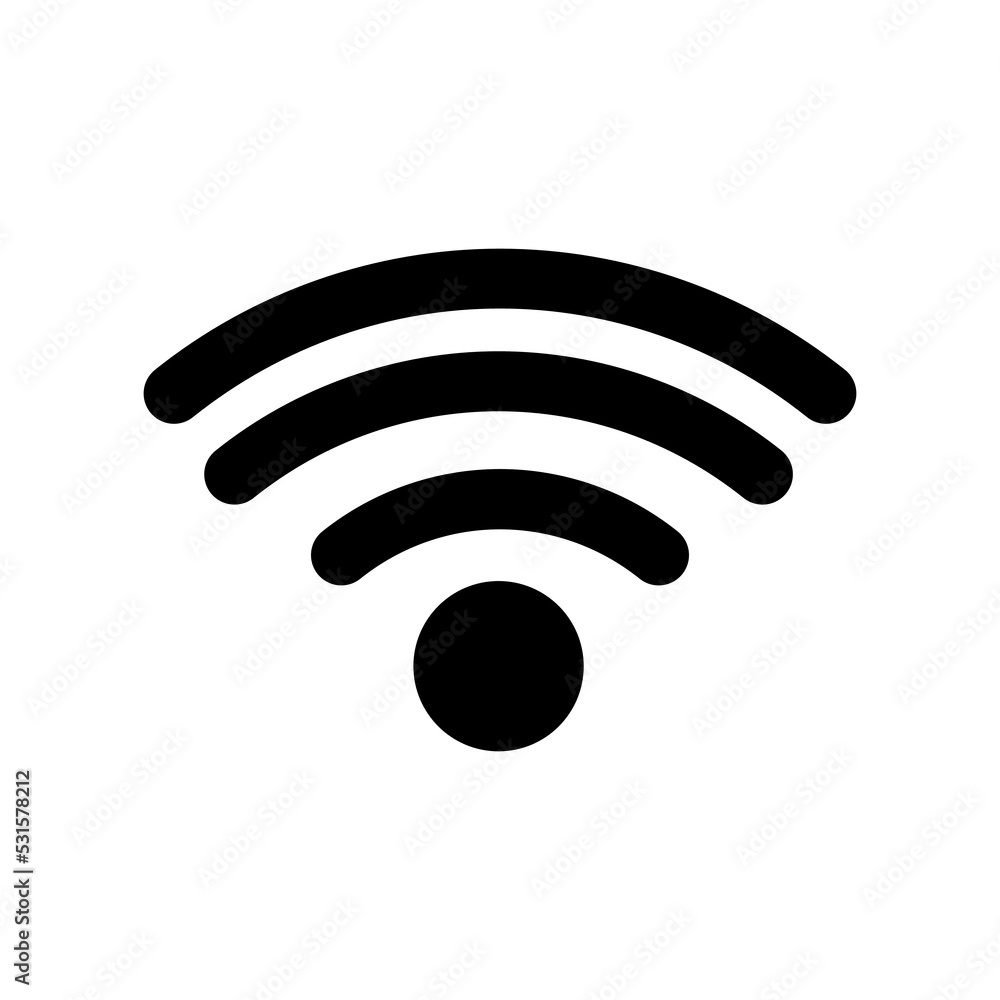 wireless signal icon vector. wifi wireless network symbol wireless signal icon vector. wifi wireless network symbol