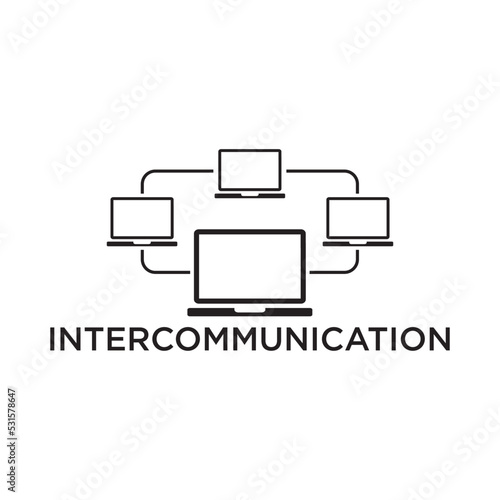 intercommunication icon , website icon