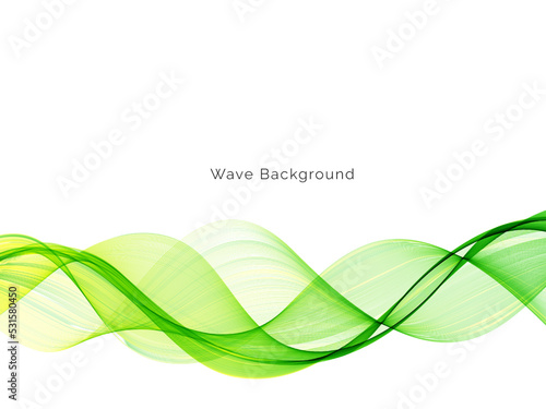 abstract green wave background