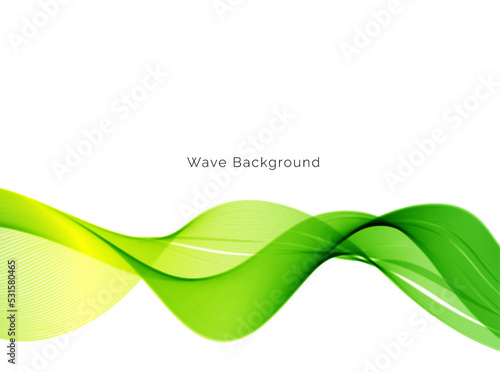 abstract green wave background