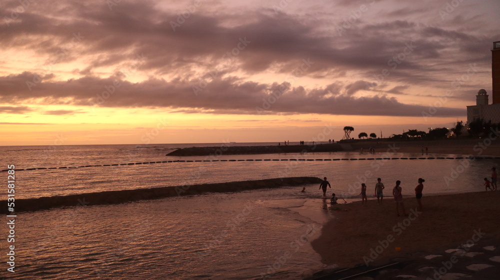 okinawa sunset beach