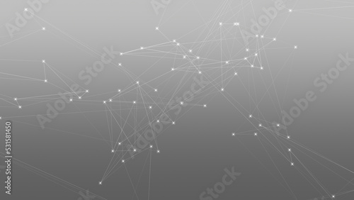 Wallpaper Mural Abstract technology and science polygonal space low poly background Tone gray with connecting dots and lines. Torontodigital.ca