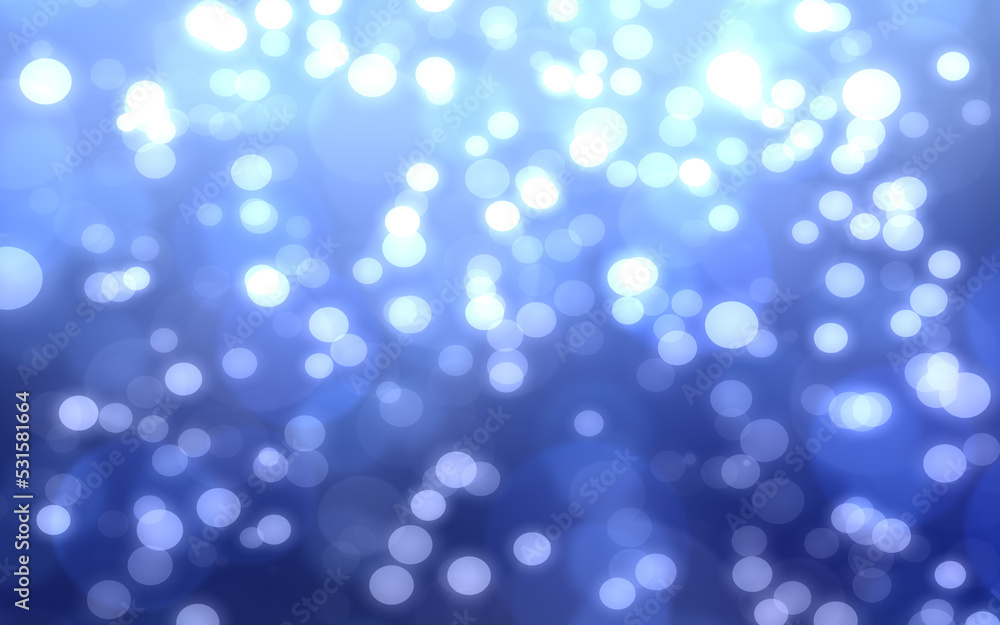 Bokeh white blue of blurry light abstract background.