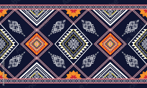 Geometric ethnic pattern for background,fabric,wrapping,clothing,wallpaper,Batik,carpet,embroidery style.